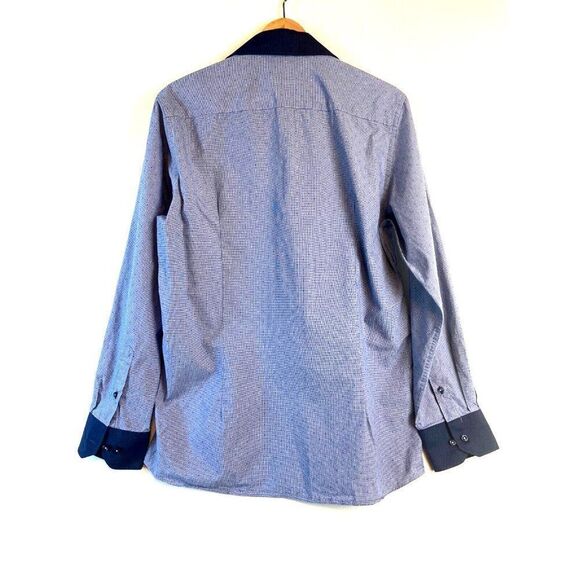 Sondergaard Men's Blue Collared Button Dress Shirt Fitted Size 41 16/32 - Picture 2 of 12